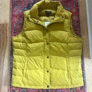 NWT Land’s Puffer Vest XL (18) Saffron Yellow